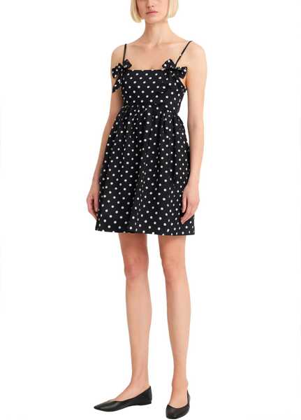 Rochii casual Ganni Polka Dot Mini Dress BLACK Femei (BM 19700465) 2