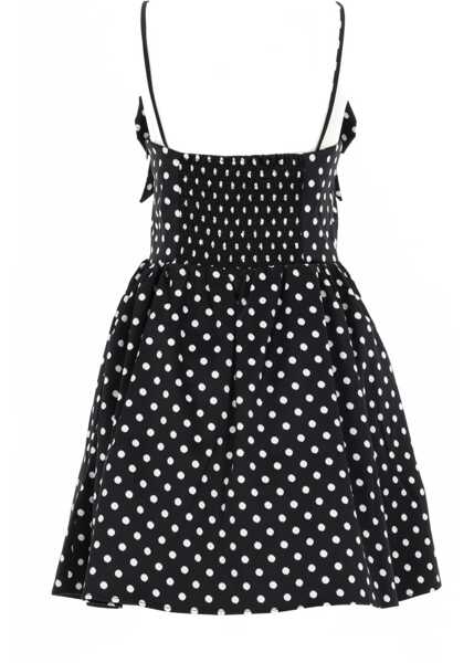 Rochii casual Ganni Polka Dot Mini Dress BLACK Femei (BM 19700465) 3