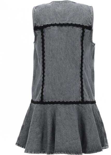 Rochii casual Ganni Cotton Mini Dress CHARCOAL Femei (BM 19700504) 3