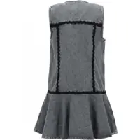 Rochii Ganni Dama - Rochii casual Ganni Cotton Mini Dress CHARCOAL Femei (BM 19700504) - B-mall.ro
