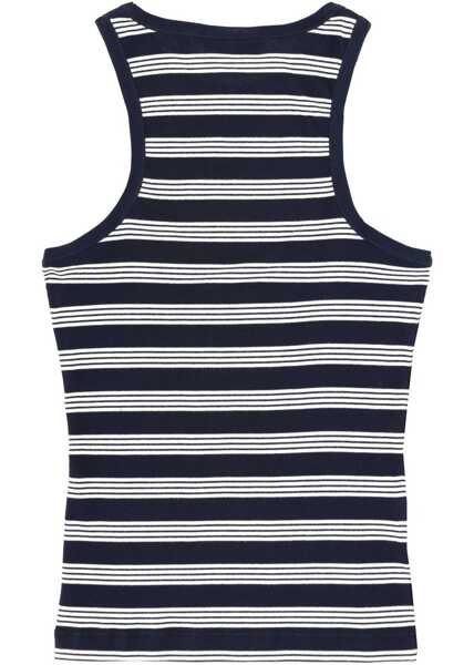 Bluze Ganni Striped Sleeveless Top BLUE Femei (BM 19700528) 2