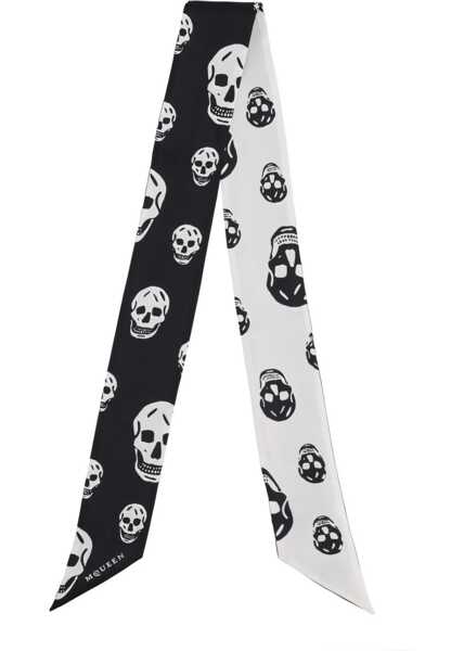 Esarfe Alexander McQueen Skull Scarf BLACK Femei (BM 19700540) 2