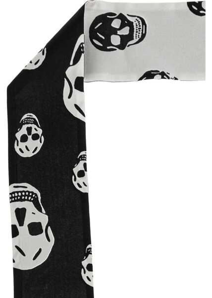 Esarfe Alexander McQueen Skull Scarf BLACK Femei (BM 19700540) 3