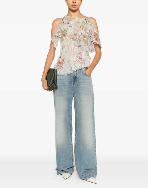 Blugi skinny Alexander McQueen Wide Leg Jeans DENIM Femei (BM 19700567) 2