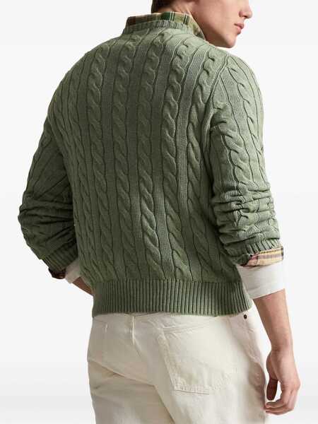 Pulovere casual Ralph Lauren Cable Knit With Logo GREEN Barbati (BM 19700570) 4