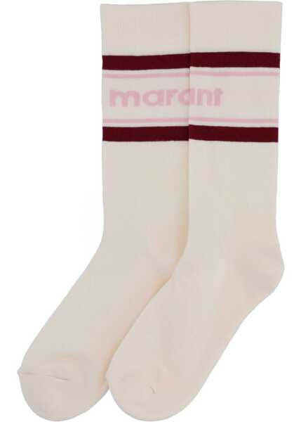 Sosete Isabel Marant Dona Socks With Logo RED Femei (BM 19700600) 2