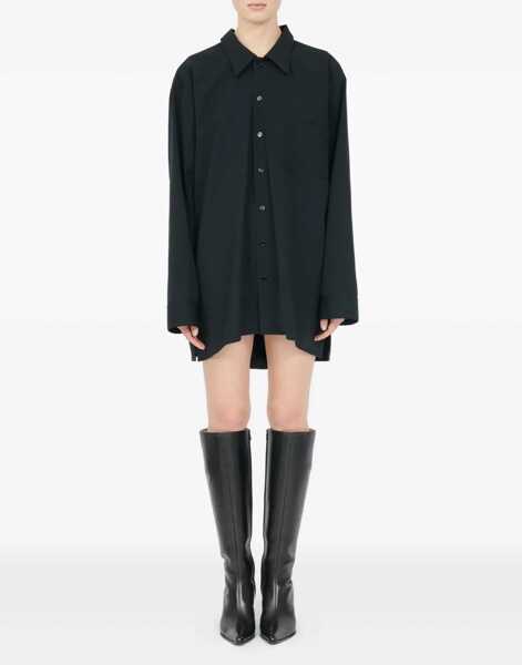 Rochii casual MM6 Maison Margiela Shirt Dress BLACK Femei (BM 19700612) 2