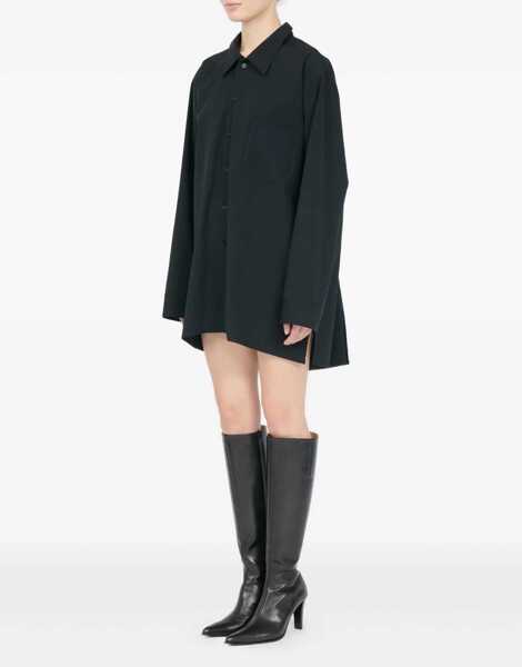 Rochii casual MM6 Maison Margiela Shirt Dress BLACK Femei (BM 19700612) 3