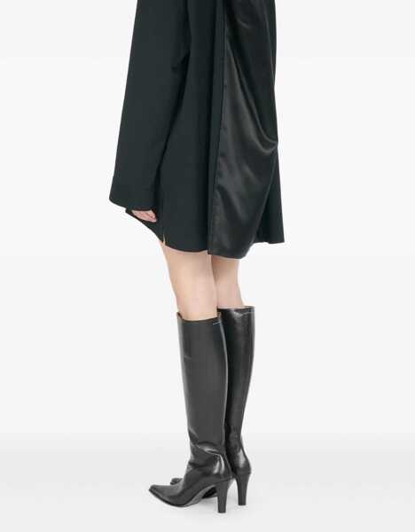 Rochii casual MM6 Maison Margiela Shirt Dress BLACK Femei (BM 19700612) 4