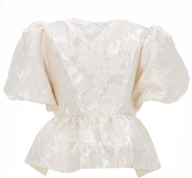 Bluze Ganni Top Peplum IVORY Femei (BM 19700627) 2