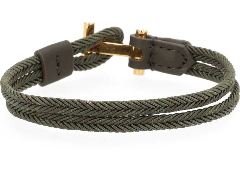Bratari Tom Ford Braided Bracelet GREEN Barbati (BM 19700645) 2