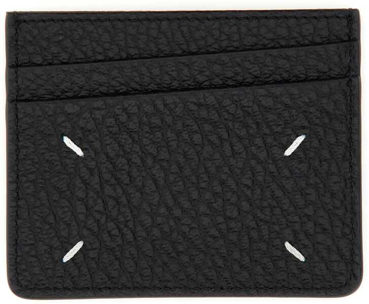 Portofele Maison Margiela Portacarte Four Stitches BLACK Barbati (BM 19700675) 2