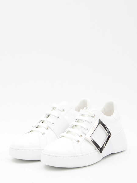 Sneakers Roger Vivier Leather Viv Skate Sneakers WHITE Femei (BM 19701032) 2