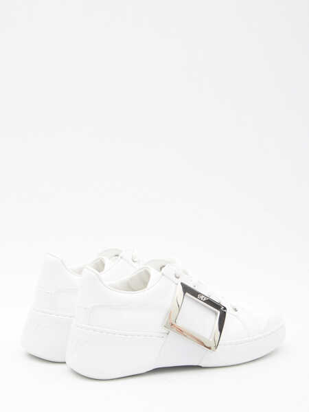 Sneakers Roger Vivier Leather Viv Skate Sneakers WHITE Femei (BM 19701032) 3