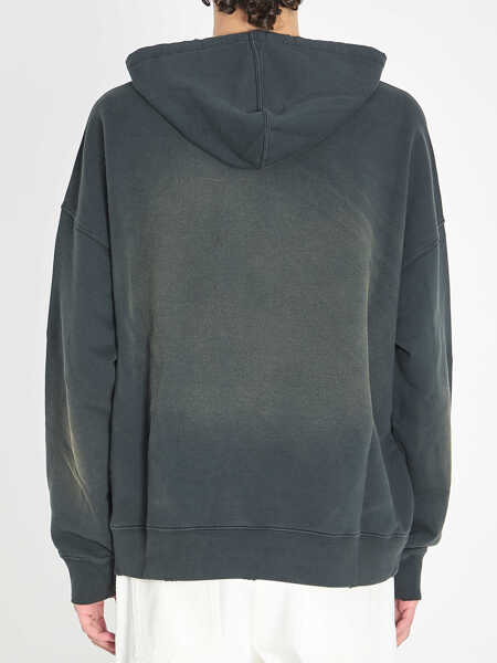Hanorace Golden Goose Sweatshirt With Bleached Effect BLACK Barbati (BM 19701053) 4