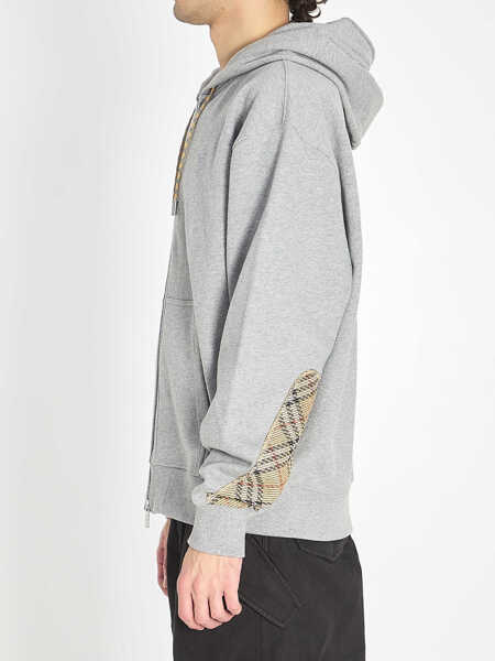 Bluze de trening Burberry Cotton Zipped Hoodie GREY Barbati (BM 19701068) 3