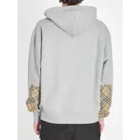 Topuri pentru Barbati - Bluze de trening Burberry Cotton Zipped Hoodie GREY Barbati (BM 19701068) - B-mall.ro