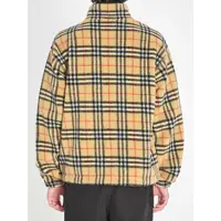 Geci Burberry pentru Barbati - Bomber jacket Burberry Check Wool-Blend Fleece BEIGE Barbati (BM 19701071) - B-mall.ro