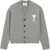 AMI Paris Ami De Coeur Cardigan GREY