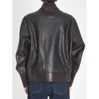 Bomber jacket pentru Barbati - Bomber jacket Golden Goose Nappa Leather Bomber Jacket BLACK Barbati (BM 19701107) - B-mall.ro