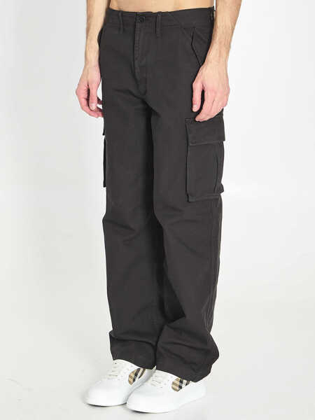 Pantaloni casual Burberry Cargo Pants In Cotton BLACK Barbati (BM 19701110) 2