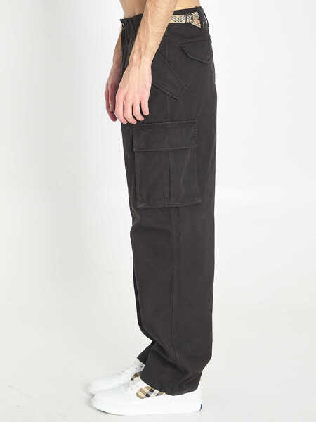 Pantaloni casual Burberry Cargo Pants In Cotton BLACK Barbati (BM 19701110) 3