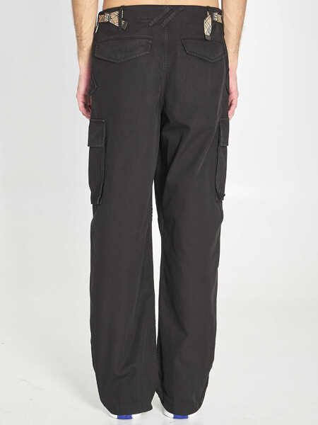 Pantaloni casual Burberry Cargo Pants In Cotton BLACK Barbati (BM 19701110) 4