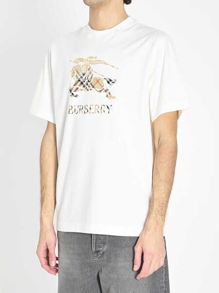 Tricouri Burberry Cotton Jersey T-Shirt WHITE Barbati (BM 19701113) 2