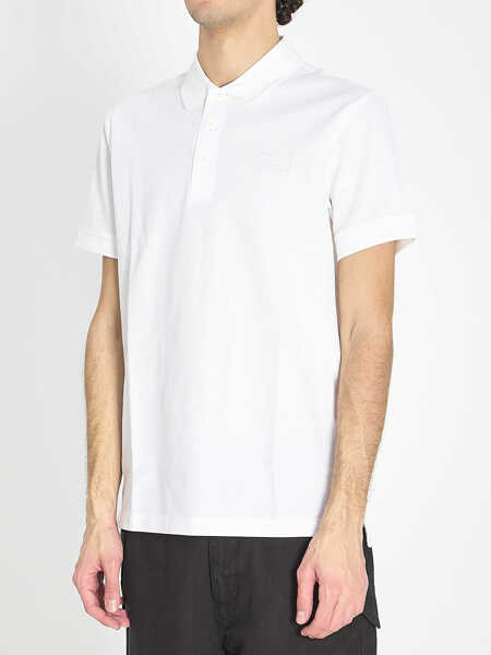 Tricouri Polo Burberry Cotton Polo WHITE Barbati (BM 19701116) 2