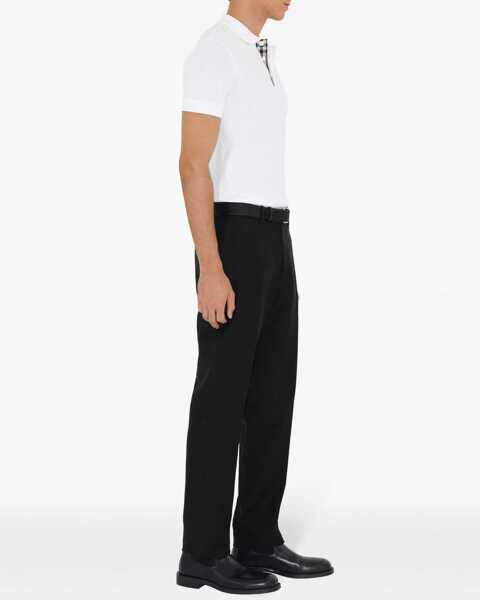 Tricouri Polo Burberry Cotton Polo WHITE Barbati (BM 19701116) 3