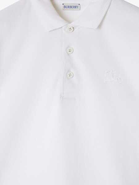 Tricouri Polo Burberry Cotton Polo WHITE Barbati (BM 19701116) 5