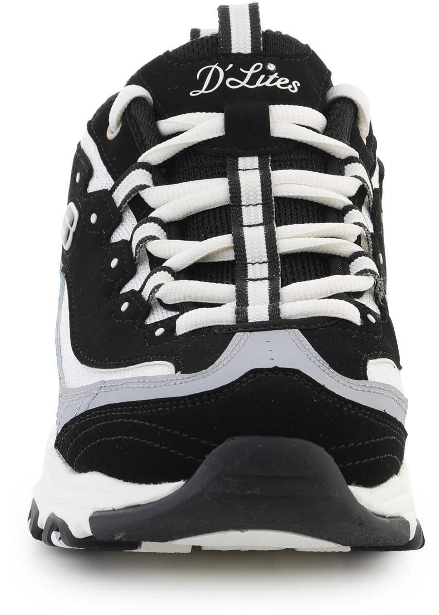 Sneakers SKECHERS Slip-ins: Sport Dlites Shoes Black/Natural Black Femei (BM 19701140) 2