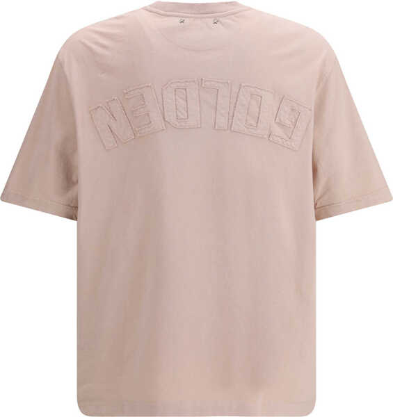 Tricouri Golden Goose T-shirt with an embossed reverse Golden logo SHADOW GRAY Barbati (BM 19701158) 2