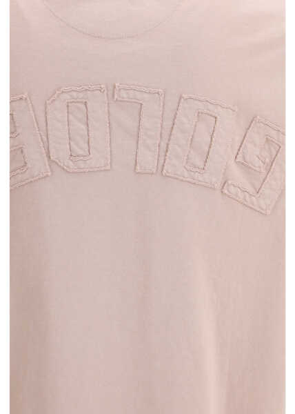 Tricouri Golden Goose T-shirt with an embossed reverse Golden logo SHADOW GRAY Barbati (BM 19701158) 3