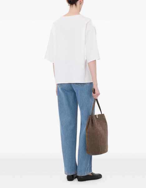 Tricouri LOULOU DE SAISON Osis T-shirt WHITE Femei (BM 19701167) 4