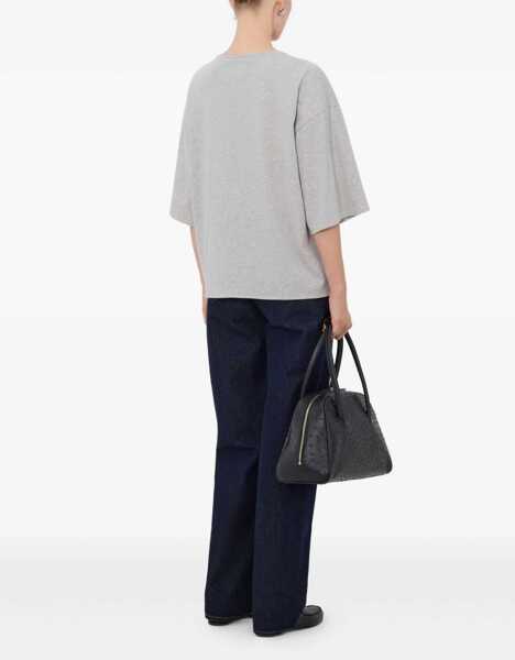 Tricouri LOULOU DE SAISON Osis T-shirt GREY MELANGE Femei (BM 19701170) 4