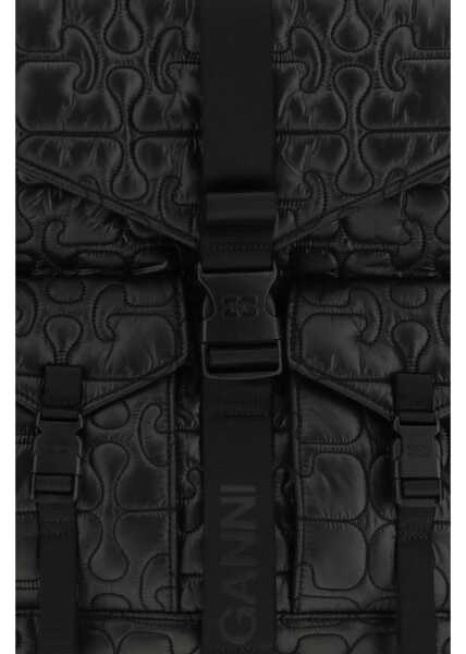 Rucsacuri Ganni RE-TECH QUILTED BACKPACK BLACK Femei (BM 19701173) 3