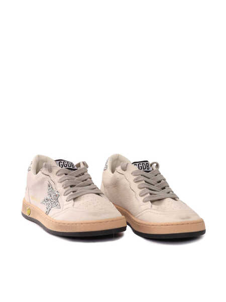 Sneakers Golden Goose BALLSTAR NAPPA UPPER GLITTER STAR AND HEEL White Fete (BM 19701189) 2