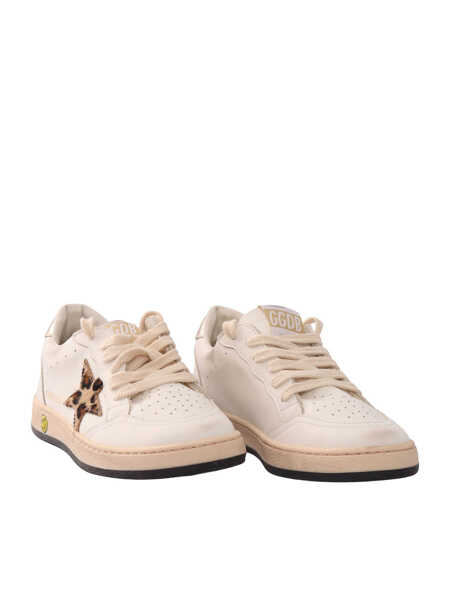 Sneakers Golden Goose BALL STAR LEATHER UPPER TOE TONGUE AND SPUR HORSY STAR LAMINATED HEEL White Fete (BM 19701195) 2