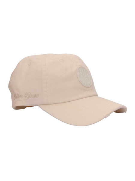 Sepci Golden Goose JOURNEY BASEBALL CAP COTTON TWILL / MASCOTTE PATCH / GG EMBROIDERY White Fete (BM 19701222) 3