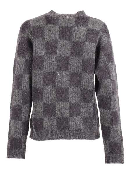 Pulovere Lorena Antoniazzi KNIT CHOKER Gray Femei (BM 19701234) 2