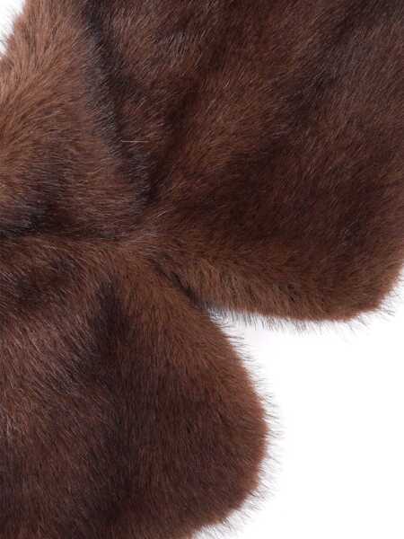 Esarfe P.A.R.O.S.H. ECO FUR COLLAR Brown Femei (BM 19701300) 2
