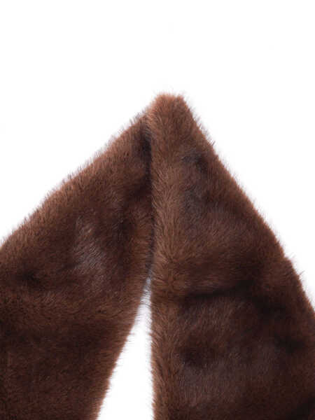 Esarfe P.A.R.O.S.H. ECO FUR COLLAR Brown Femei (BM 19701300) 3