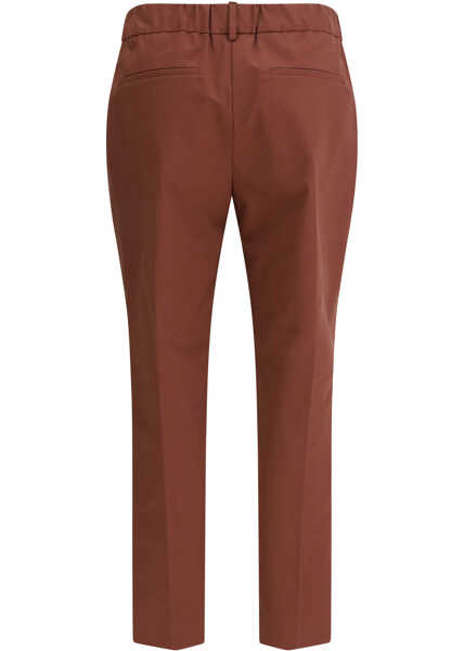 Pantaloni casual Brunello Cucinelli Cotton Trousers MULBERRY Femei (BM 19701311) 2