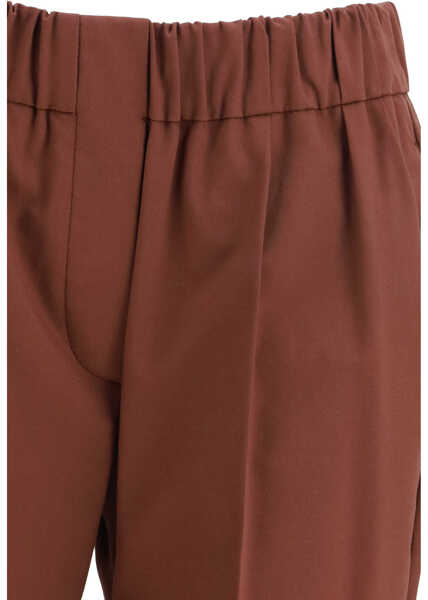 Pantaloni casual Brunello Cucinelli Cotton Trousers MULBERRY Femei (BM 19701311) 3