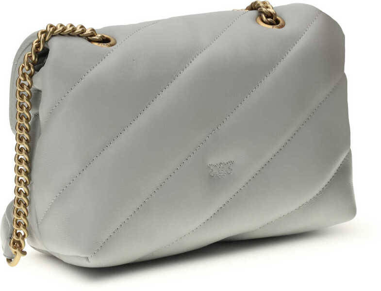 Genti de umar Pinko Love Mini Puff Shoulder Bag GRIGIO PERLA-ANTIQUE GOLD Femei (BM 19701317) 3
