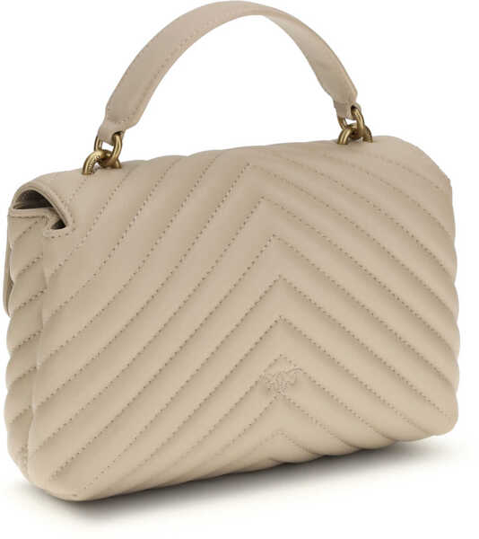 Genti de mana Pinko Love Lady Mini Handbag BEIGE-GRIGIO FUMO-ANTIQUE GOLD Femei (BM 19701332) 3