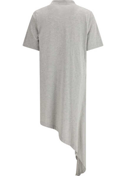 Tricouri LOULOU DE SAISON Igari T-shirt dress GREY MELANGE Femei (BM 19701335) 2