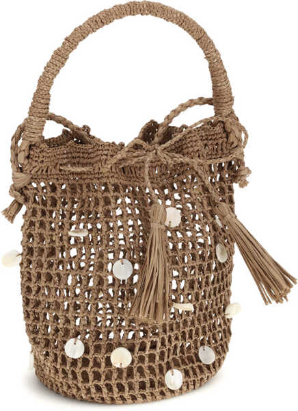 Genti de umar ALANUI Precious Moments Bucket Bag BROWN  PEARL Femei (BM 19701341) 2