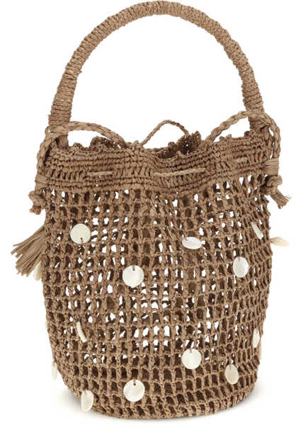 Genti de umar ALANUI Precious Moments Bucket Bag BROWN  PEARL Femei (BM 19701341) 3